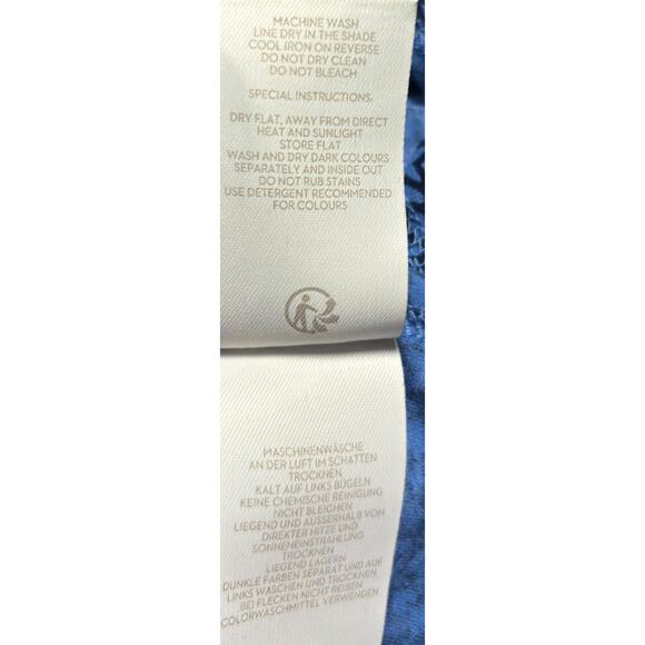 Boden Amelie Midi Dress Size 14 Blue Stars Pockets Jersey Short Sleeve Stretchy - Picture 6 of 8